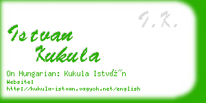 istvan kukula business card